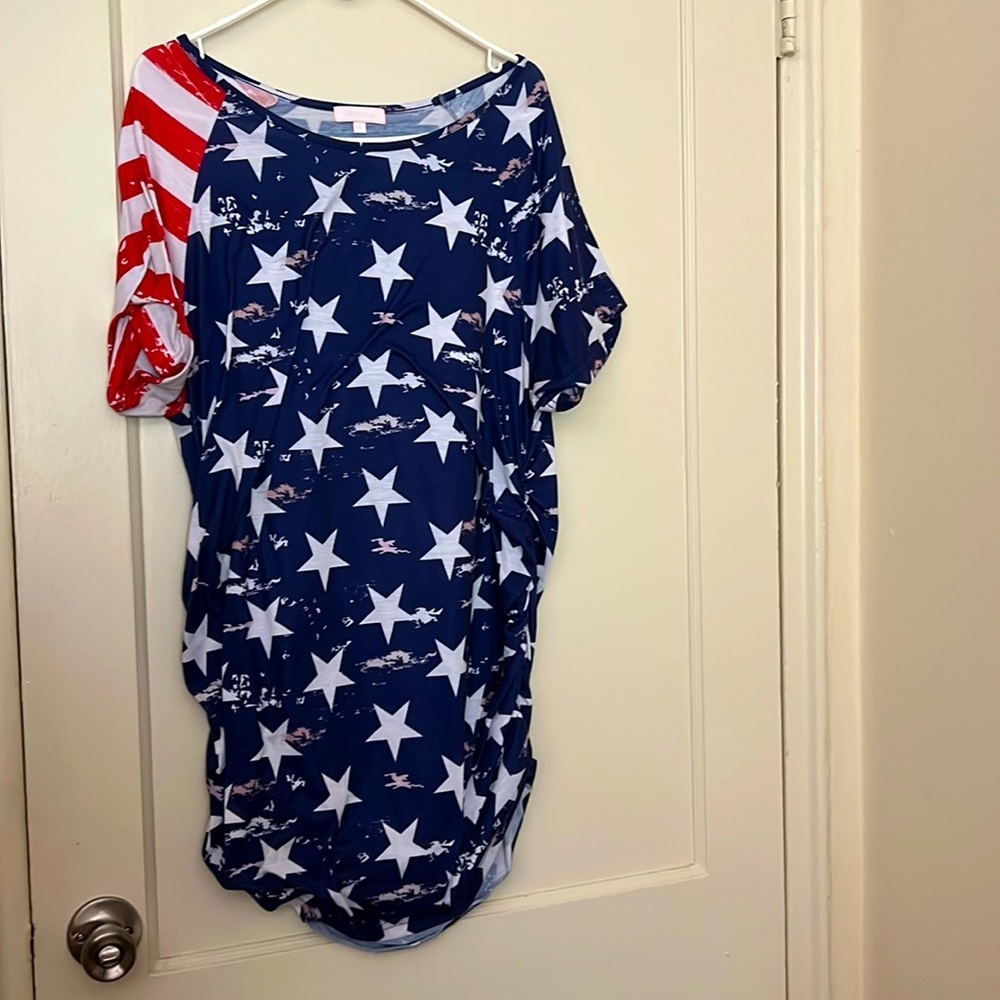 USA flag top size: XXL
